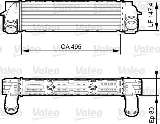 Valeo 818252 - Интеркулер autocars.com.ua