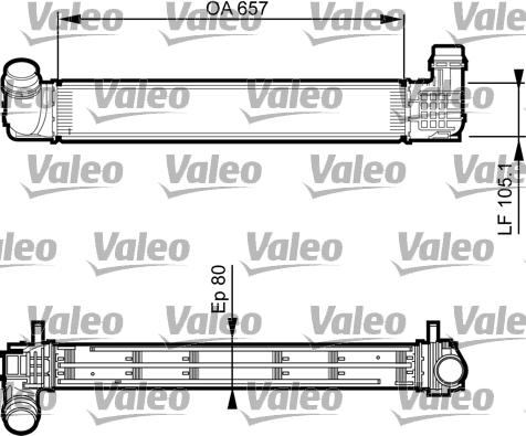 Valeo 818270 - Интеркулер autocars.com.ua