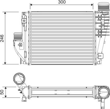 Valeo 818304 - Интеркулер autocars.com.ua