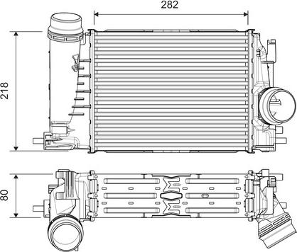 Valeo 818316 - Интеркулер autocars.com.ua