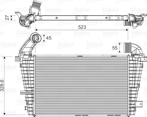 Valeo 818328 - Интеркулер autocars.com.ua