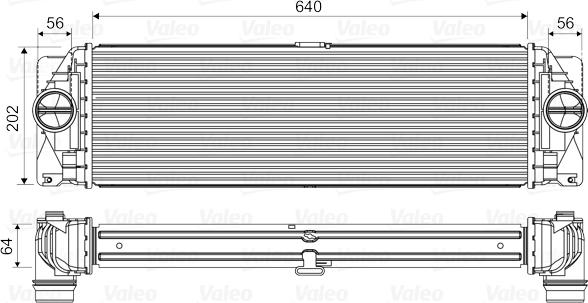 Valeo 818341 - Интеркулер, теплообменник турбины autodnr.net