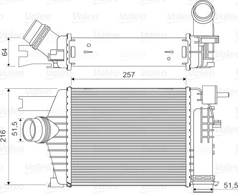 Valeo 818343 - Интеркулер autocars.com.ua