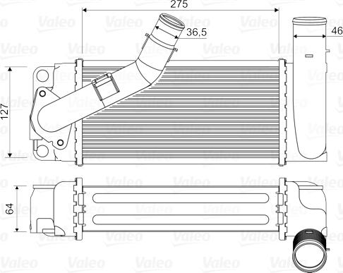 Valeo 818351 - Интеркулер autocars.com.ua