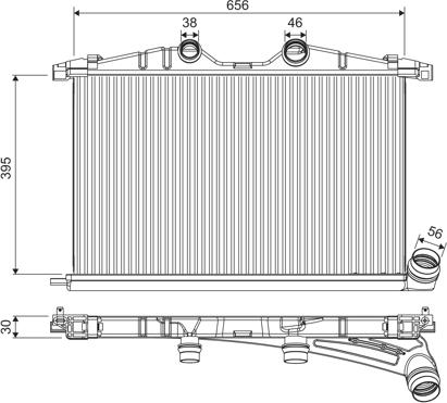 Valeo 818374 - Интеркулер autocars.com.ua