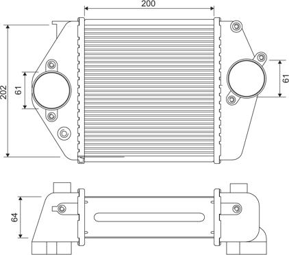 Valeo 818380 - Интеркулер, теплообменник турбины avtokuzovplus.com.ua