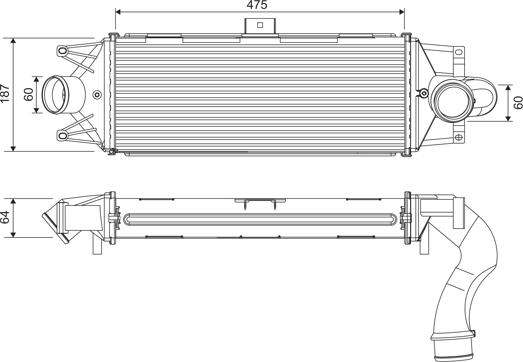 Valeo 818390 - Интеркулер autocars.com.ua