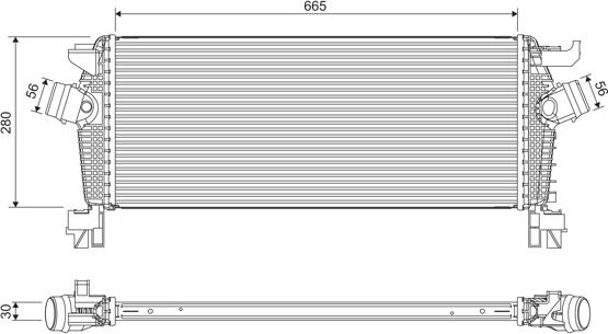 VALEO 818396 - Интеркулер autocars.com.ua