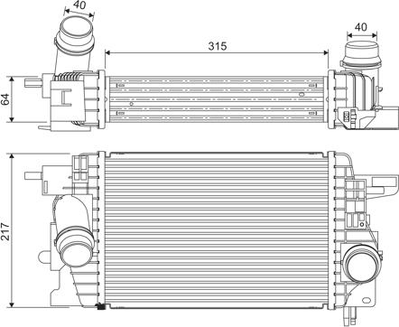 Valeo 818399 - Интеркулер autocars.com.ua