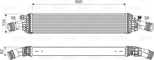 VALEO 818601 - Интеркулер autocars.com.ua