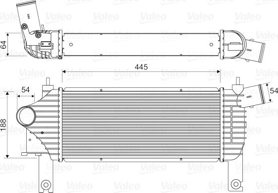 Valeo 818608 - Интеркулер autocars.com.ua