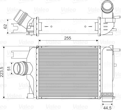 Valeo 818609 - Интеркулер autocars.com.ua