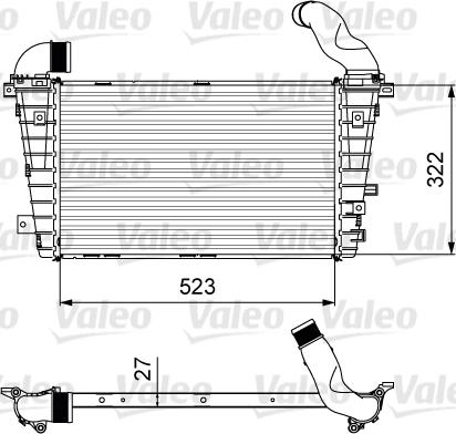 Valeo 818615 - Интеркулер autocars.com.ua