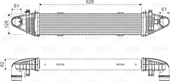 Valeo 818616 - Интеркулер autocars.com.ua