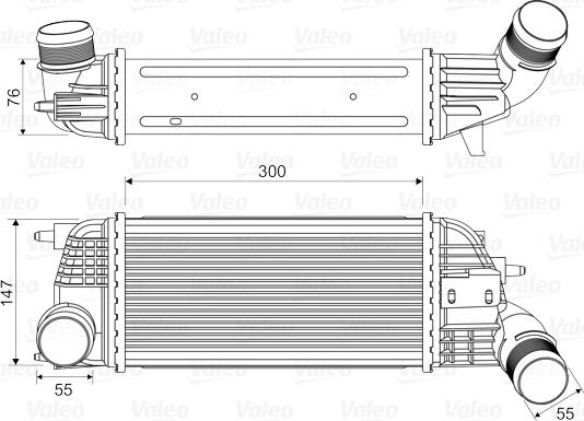 Valeo 818620 - Интеркулер, теплообменник турбины avtokuzovplus.com.ua