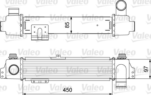 Valeo 818634 - Интеркулер, теплообменник турбины avtokuzovplus.com.ua