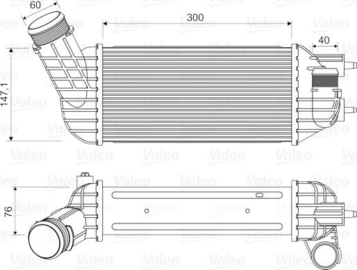 Valeo 818652 - Интеркулер, теплообменник турбины avtokuzovplus.com.ua