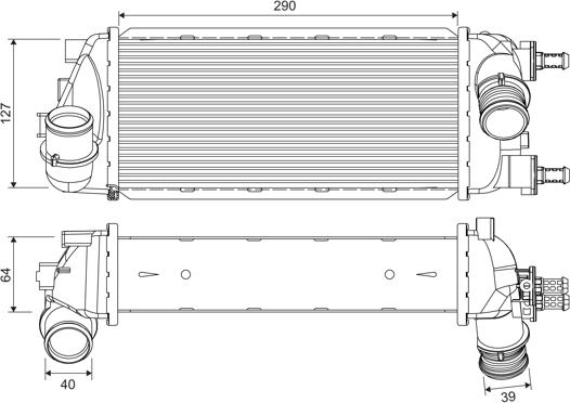 Valeo 818695 - Интеркулер autocars.com.ua