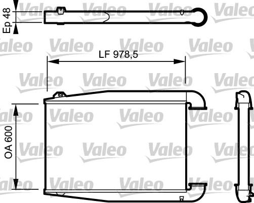 Valeo 818774 - Интеркулер, теплообменник турбины autodnr.net