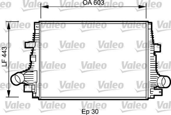 Valeo 818794 - Интеркулер, теплообменник турбины autodnr.net