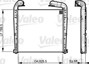 Valeo 818883 - Интеркулер autocars.com.ua