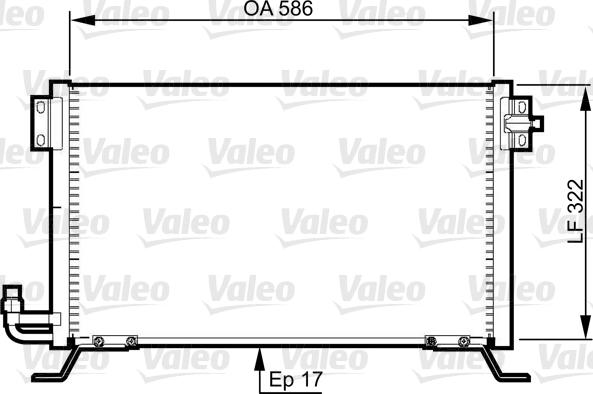 Valeo 818989 - Конденсатор, кондиціонер autocars.com.ua