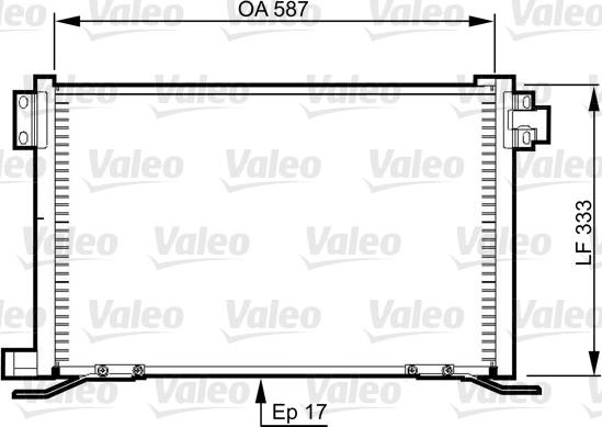 Valeo 818991 - Конденсатор, кондиціонер autocars.com.ua