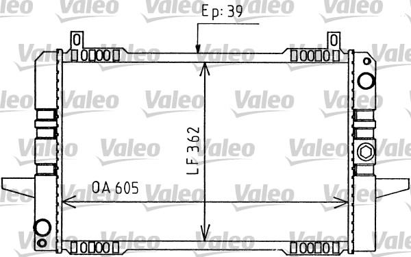 VALEO 819170 - Радіатор, охолодження двигуна autocars.com.ua