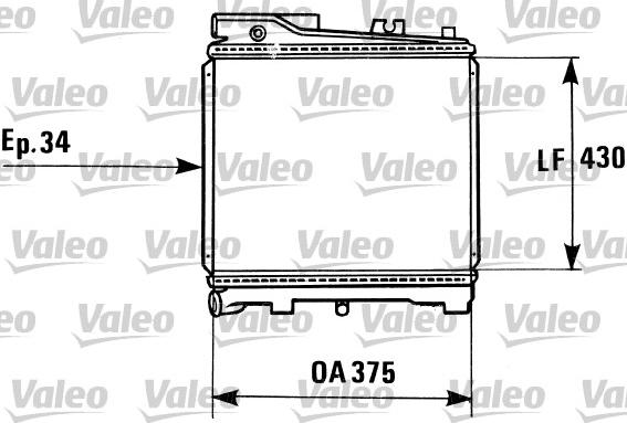 Valeo 819181 - Радіатор, охолодження двигуна autocars.com.ua