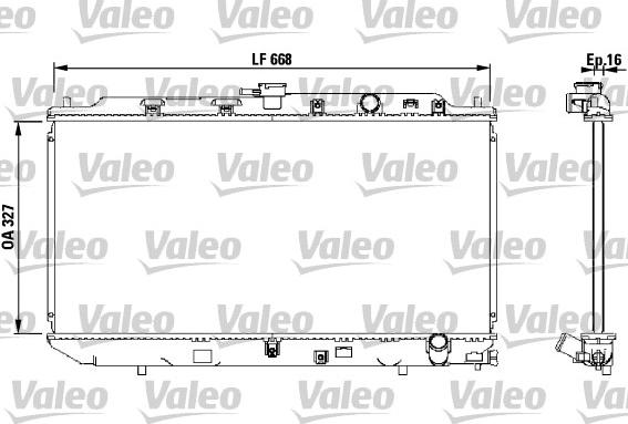 Valeo 819193 - Радіатор, охолодження двигуна autocars.com.ua
