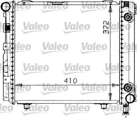 Valeo 819201 - Радіатор, охолодження двигуна autocars.com.ua