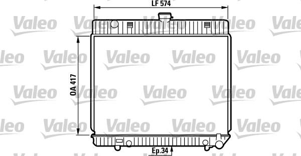 Valeo 819216 - Радіатор, охолодження двигуна autocars.com.ua