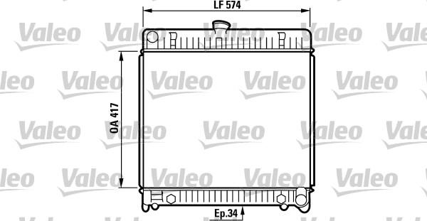 Valeo 819217 - Радіатор, охолодження двигуна autocars.com.ua