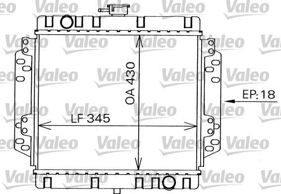 VALEO 819240 - Радіатор, охолодження двигуна autocars.com.ua