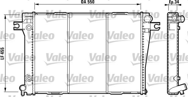 Valeo 819271 - Радиатор, охлаждение двигателя autodnr.net