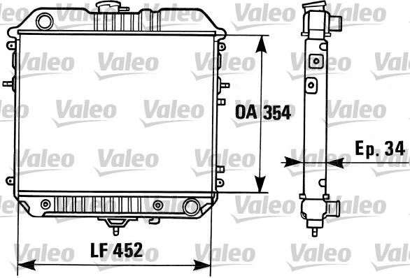 Valeo 819306 - Радіатор, охолодження двигуна autocars.com.ua