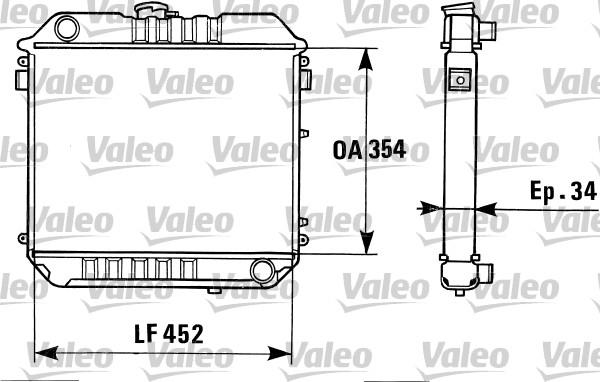 Valeo 819313 - Радіатор, охолодження двигуна autocars.com.ua