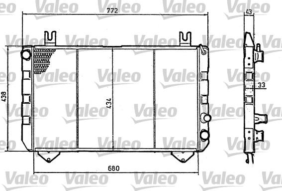 Valeo 819320 - Радиатор, охлаждение двигателя autodnr.net