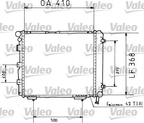 Valeo 819382 - Радіатор, охолодження двигуна autocars.com.ua