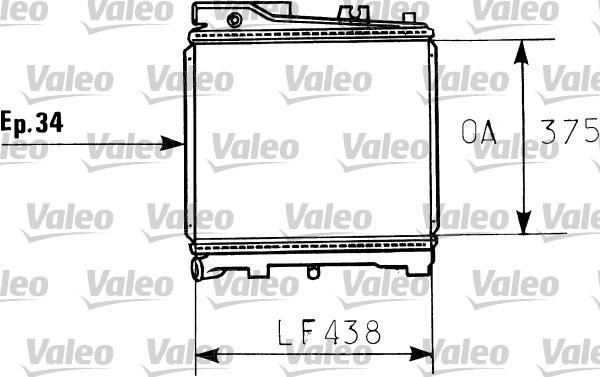 Valeo 819395 - Радіатор, охолодження двигуна autocars.com.ua