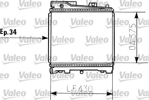 Valeo 819396 - Радіатор, охолодження двигуна autocars.com.ua