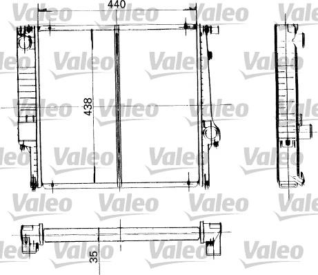 Valeo 819399 - Радіатор, охолодження двигуна autocars.com.ua