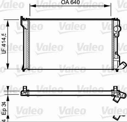 Valeo 819428 - Радіатор, охолодження двигуна autocars.com.ua