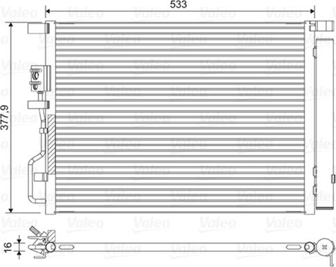 Valeo 822612 - Конденсатор кондиционера autodnr.net