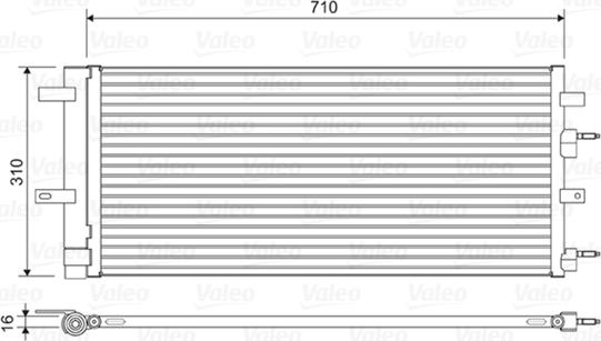 VALEO 822618 - Конденсатор, кондиціонер autocars.com.ua