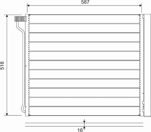 VALEO 822649 - Конденсатор, кондиціонер autocars.com.ua