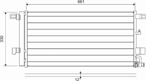 VALEO 822650 - Конденсатор, кондиціонер autocars.com.ua