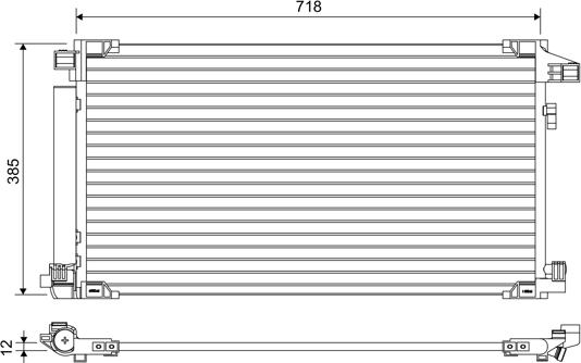 VALEO 822658 - Конденсатор, кондиціонер autocars.com.ua