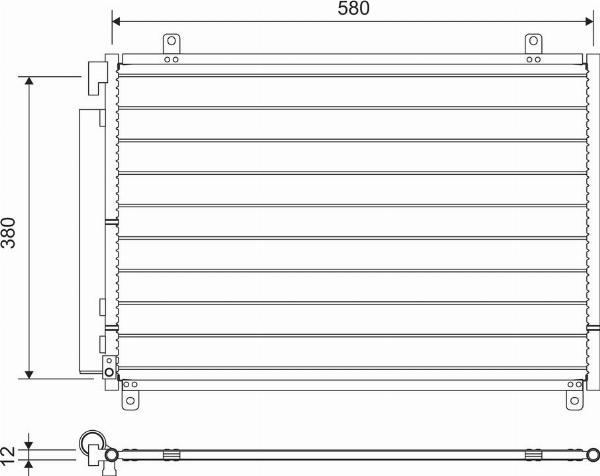 VALEO 822659 - Конденсатор, кондиціонер autocars.com.ua