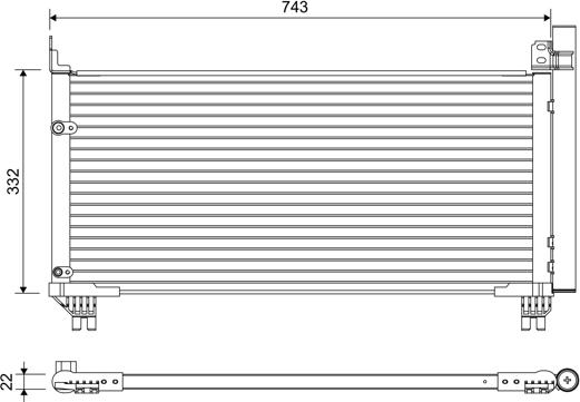 VALEO 822661 - Конденсатор, кондиціонер autocars.com.ua